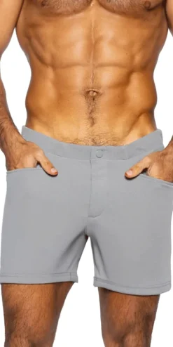 Bike Athletic Bam207 Coaches Short 5 Inch Inseam Color Gray<