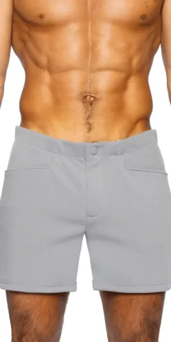 Bike Athletic Bam207 Coaches Short 5 Inch Inseam Color Gray<