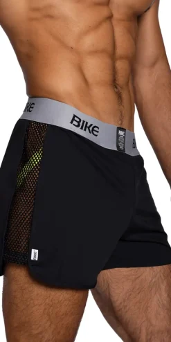 Bike Athletic Bam225 Peek-a-boo Jock Short Color Black