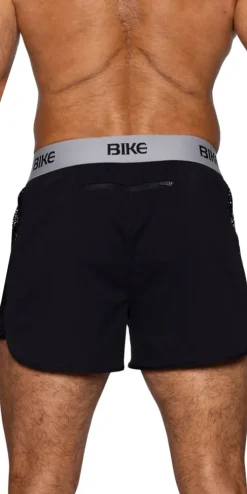 Bike Athletic Bam225 Peek-a-boo Jock Short Color Black