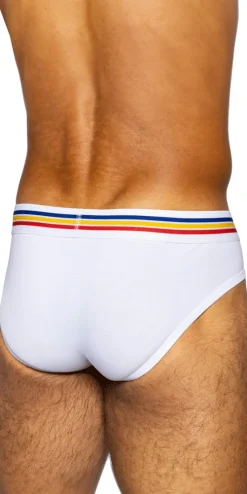 Bike Athletic Bas327 Stretch Cotton Brief Color White