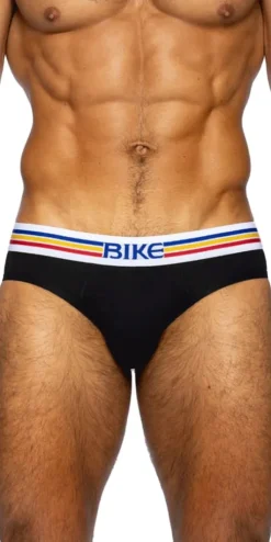 Bike Athletic Bas327 Stretch Cotton Brief Color Black