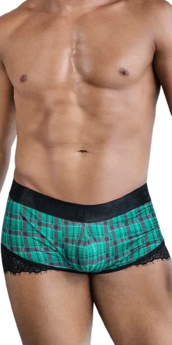Candyman 99821 Back To School Trunks Green Plaid