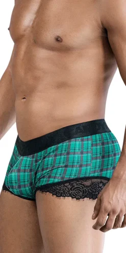 Candyman 99821 Back To School Trunks Green Plaid
