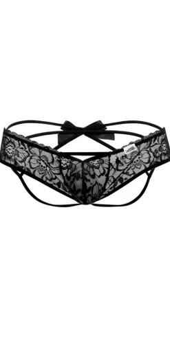 Candyman 99535 Bow Jockstrap Black