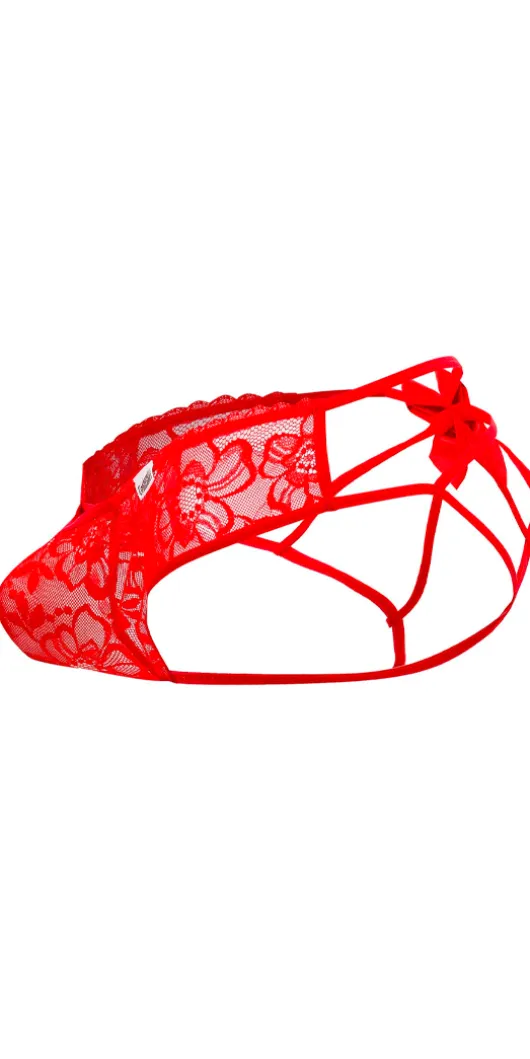 Candyman 99535 Bow Jockstrap Red