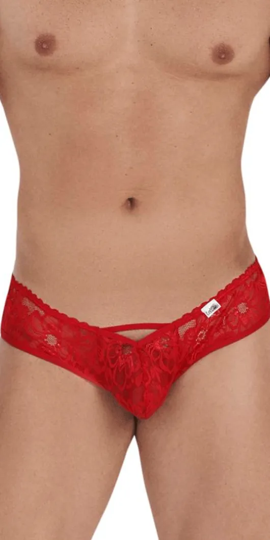 Candyman 99535 Bow Jockstrap Red