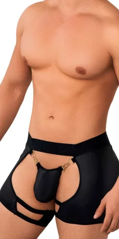 Candyman 99637 Chaps Thongs Black