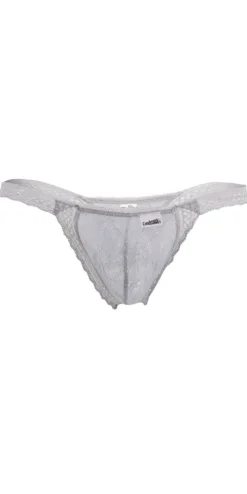 Candyman 99420 Double Lace Thongs Gray