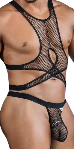 Candyman 99862 Fishnet Outfit Black