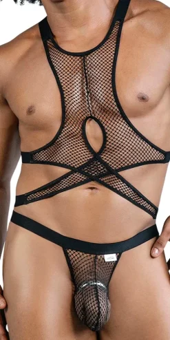 Candyman 99862 Fishnet Outfit Black