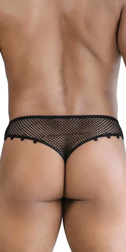 Candyman 99860 Fishnet Thongs Black