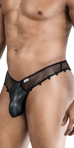 Candyman 99860 Fishnet Thongs Black