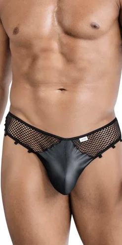 Candyman 99860 Fishnet Thongs Black