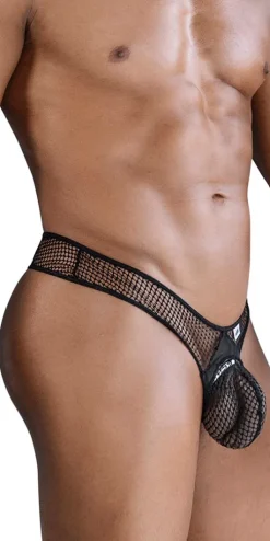 Candyman 99843 Fishnet Thongs Black