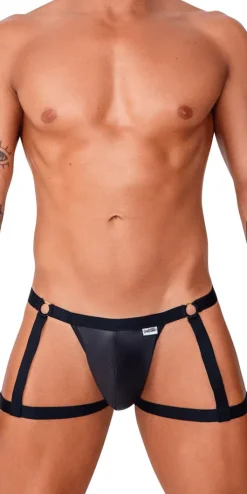 Candyman 99749 Garter Jockstrap Black