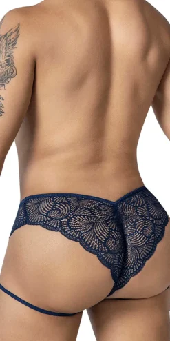 Candyman 99905 Garter Lace Briefs Navy