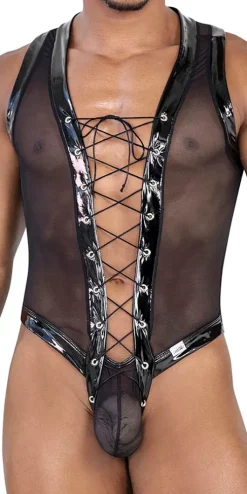 Candyman 99774 Gladiator Bodysuit Black