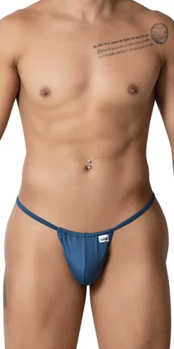 Candyman 9586 G-string Thong. Petrol Blue