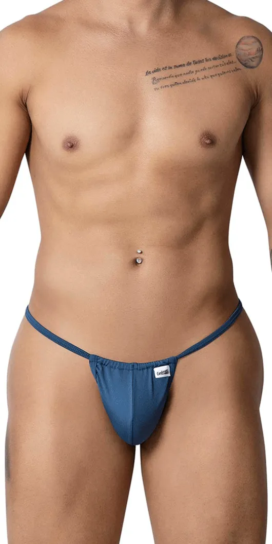 Candyman 9586 G-string Thong. Petrol Blue