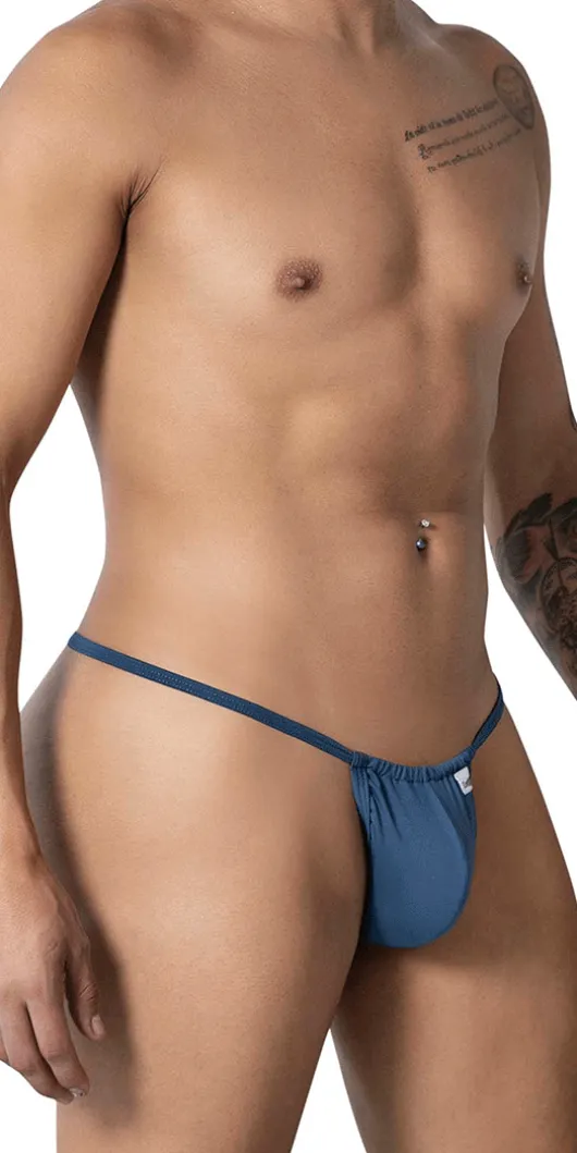 Candyman 9586 G-string Thong. Petrol Blue