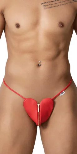 Candyman 99892 Heart Thongs Red