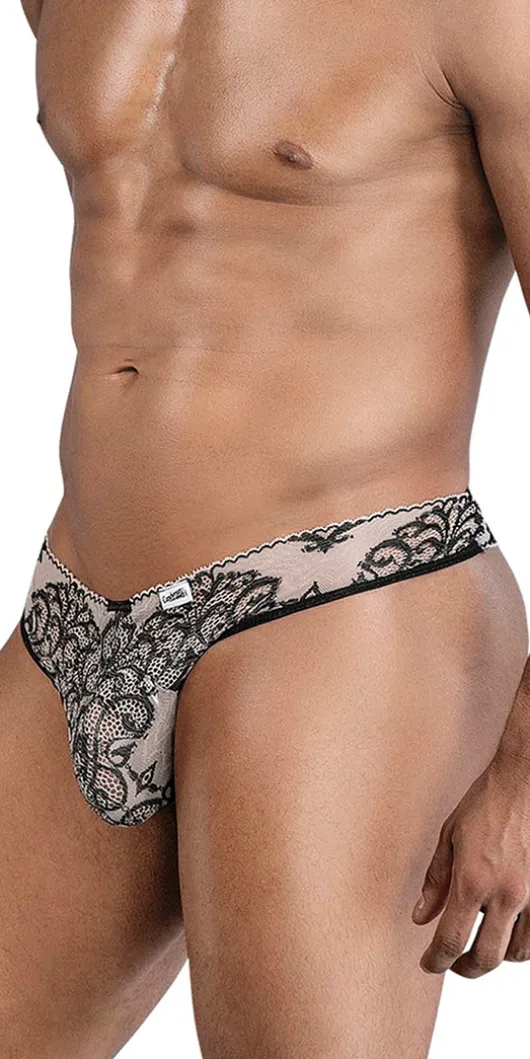 Candyman 99830 Lace Briefs Nude-black