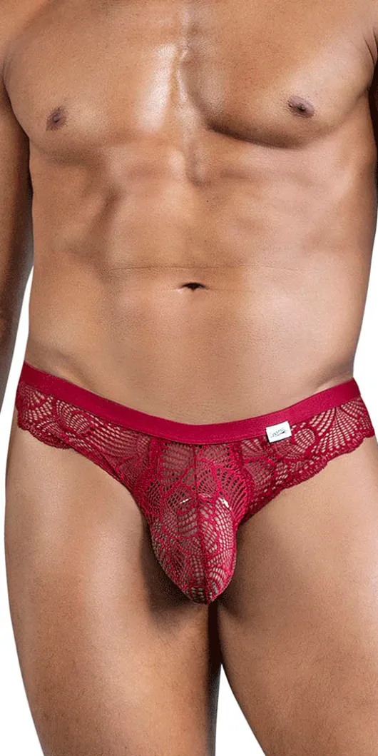 Candyman 99868 Lace Briefs Wine