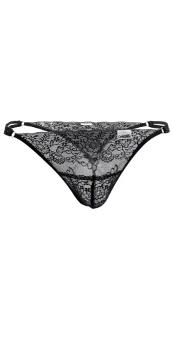 Candyman 99421 Lace G-string Thongs Black