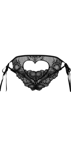 Candyman 99579 Lace Heart Bikini Black