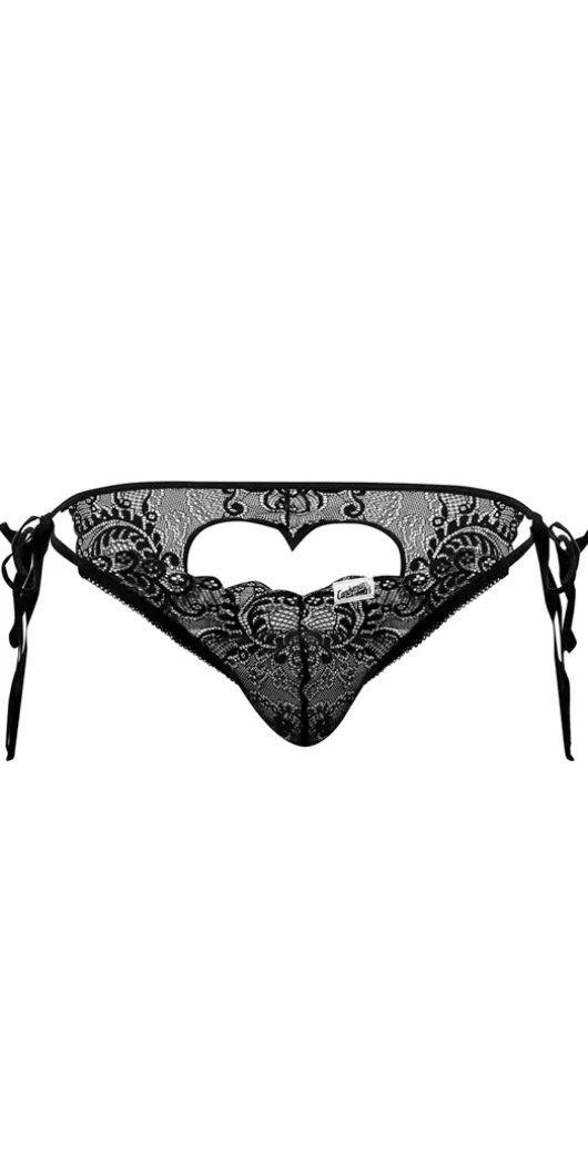 Candyman 99579 Lace Heart Bikini Black