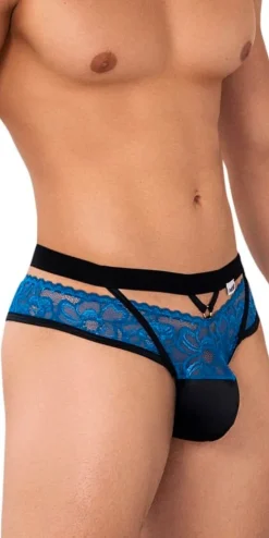 Candyman 99627 Lace Jockstrap Blue