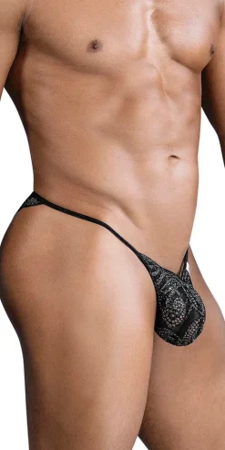 Candyman 99829 Lace Thongs Black