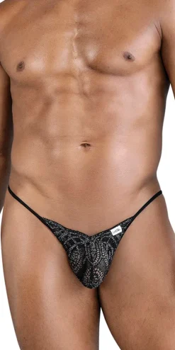 Candyman 99829 Lace Thongs Black