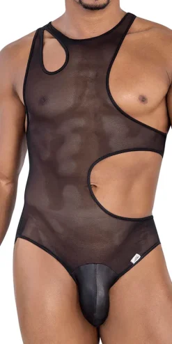 Candyman 99788 Mesh Bodysuit Black