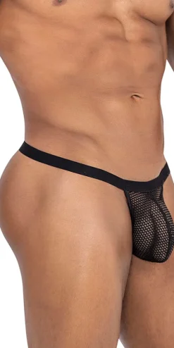 Candyman 99801 Mesh Thongs Black