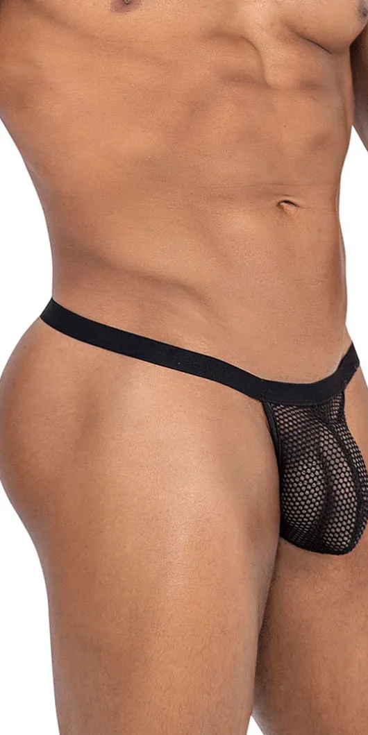 Candyman 99801 Mesh Thongs Black