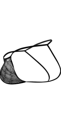 Candyman 99709 Micro Lace Jockstrap Black