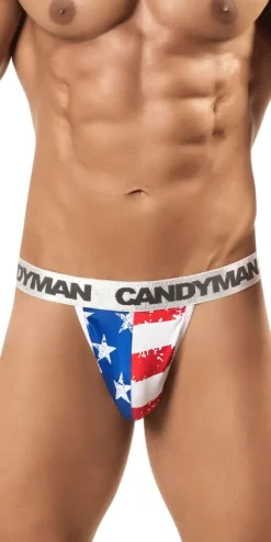 Candyman 99154 Patriotic Thong Multi-colored