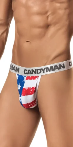 Candyman 99154 Patriotic Thong Multi-colored