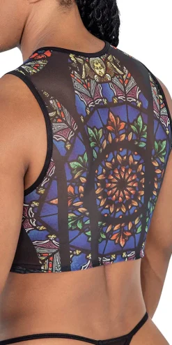 Candyman 99805 Stained Glass Tank Top Black-print