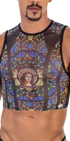 Candyman 99805 Stained Glass Tank Top Black-print