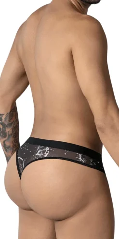 Candyman 99885 Sun Moon Thongs Black-white