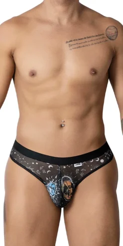 Candyman 99885 Sun Moon Thongs Black-white