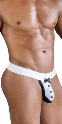 Candyman 99846 Tuxedo Thongs Black