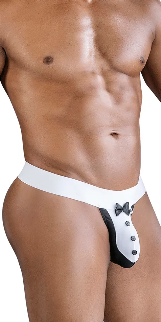 Candyman 99846 Tuxedo Thongs Black