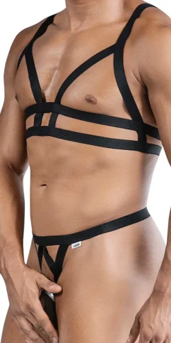 Candyman 99822 Two Piece Outfit Black