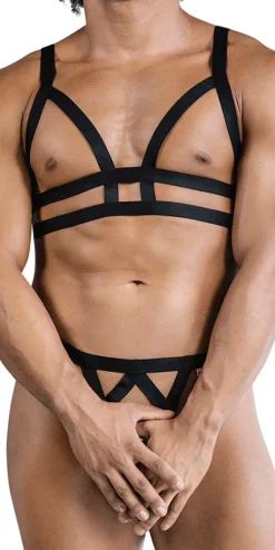 Candyman 99822 Two Piece Outfit Black