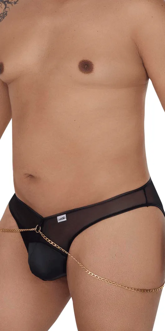 Candyman 99672x Chain Jock Briefs Black