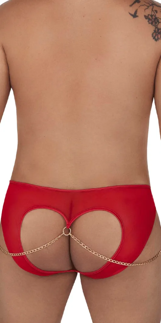 Candyman 99672x Chain Jock Briefs Red